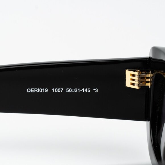 NEW Off-White CARRARA 007 Black Dark Grey Unisex Rectangular Sunglasses - Picture 8 of 13